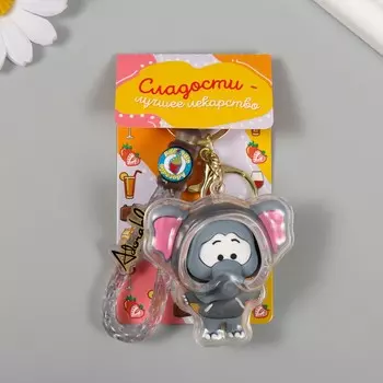 Брелок для ключей на кольце с карабином, ремешком