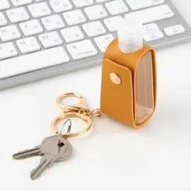 Брелок бутылочка, кожзам