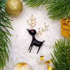 Брошь новогодняя