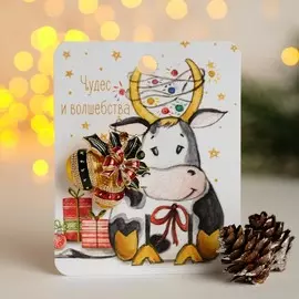 Брошь новогодняя