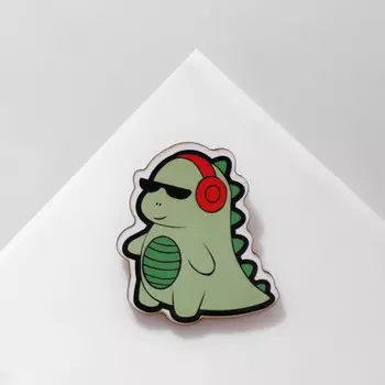 Брошь деревянная детская