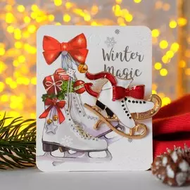 Брошь новогодняя