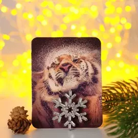 Брошь новогодняя