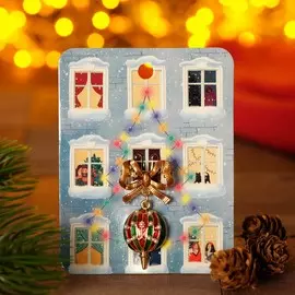 Брошь новогодняя