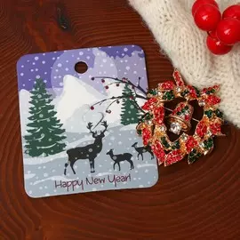 Брошь новогодняя