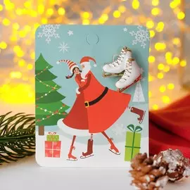 Брошь новогодняя