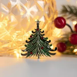 Брошь новогодняя