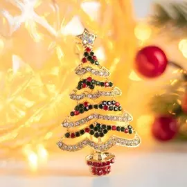 Брошь новогодняя