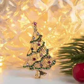 Брошь новогодняя