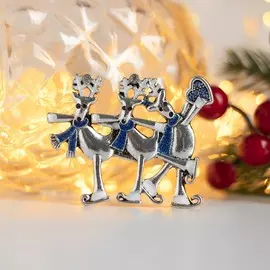 Брошь новогодняя