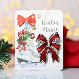 Брошь новогодняя