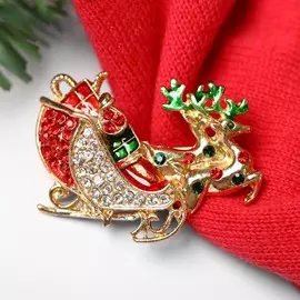 Брошь новогодняя