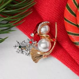 Брошь новогодняя