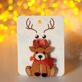 Брошь новогодняя из фетра