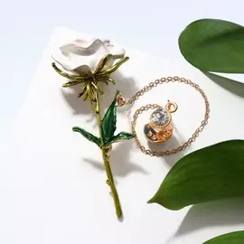 Брошь со значком на цепочке