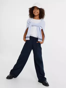 Брюки для девочек в синем цвете