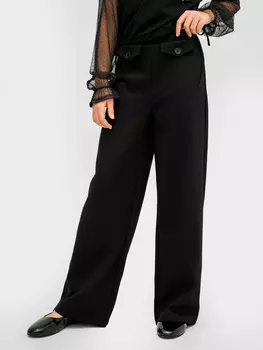 Брюки для девочек в черном цвете