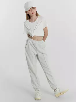 Брюки для девочек в сером цвете