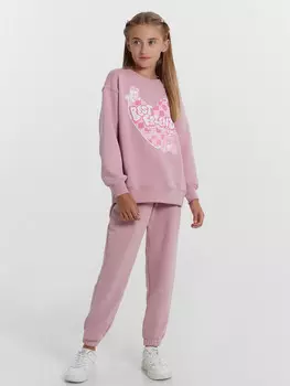 Брюки для девочек в зефирно-розовом цвете