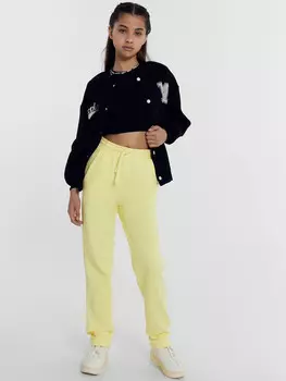 Брюки для девочек в желтом цвете