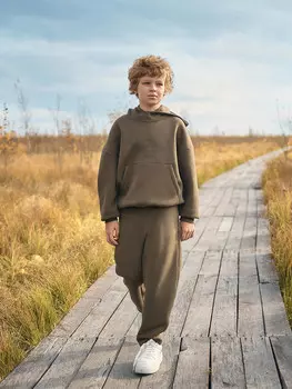 Брюки для мальчиков коричневые из коллекции