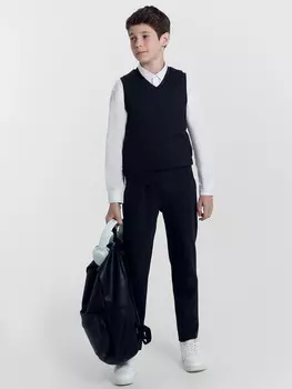 Брюки для мальчиков серые с паттерном