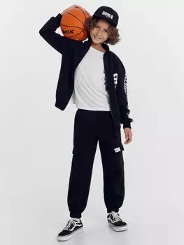 Брюки для мальчиков в черном цвете