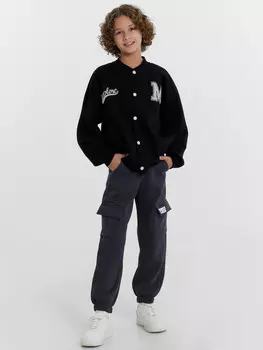 Брюки для мальчиков в графитово-сером цвете