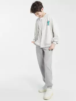 Брюки для мальчиков в сером цвете