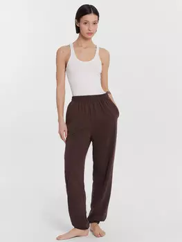 Брюки домашние женские коричневые