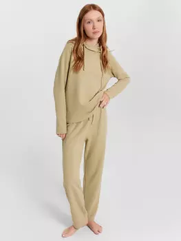 Брюки домашние женские оливковые