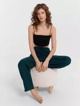 Брюки домашние женские зеленые