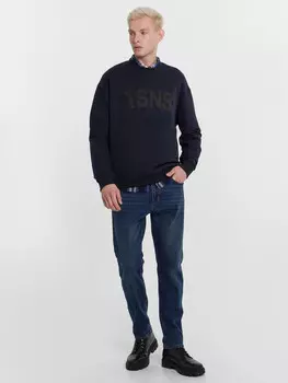 Брюки джинсовые мужские синие