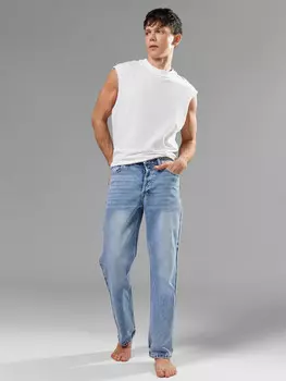 Джинсы мужские голубые