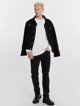 Брюки джинсовые мужские в черном цвете