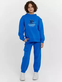 Брюки-джоггеры для мальчиков синие