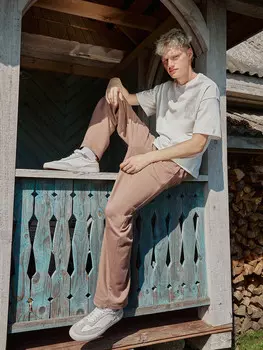 Брюки мужские бежевые