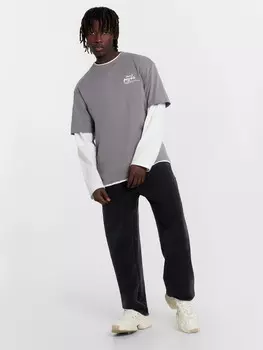 Брюки мужские черные с обработкой эйсид