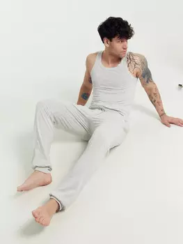 Брюки мужские домашние в сером цвете