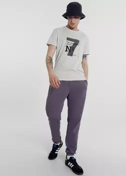 Брюки мужские джоггеры в сером цвете