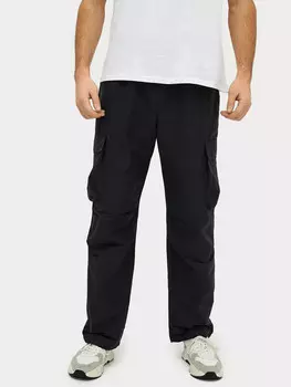 Брюки мужские карго в черном цвете