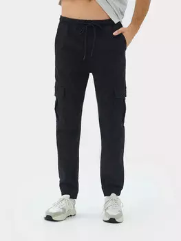 Брюки мужские карго в черном цвете