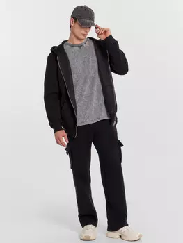 Брюки мужские карго в черном цвете