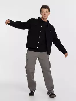 Брюки мужские карго в сером цвете