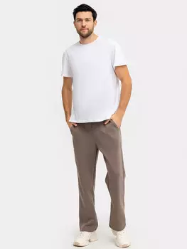 Брюки мужские прямые в сером оттенке