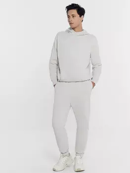 Брюки мужские в бело-сером оттенке