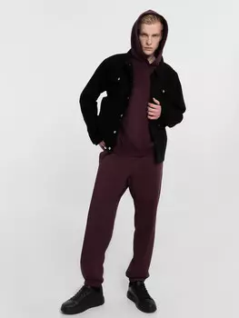 Брюки мужские винные