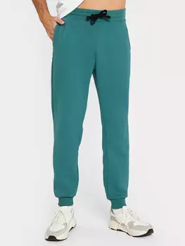 Брюки мужские зауженные джоггеры в пыльно-зеленом оттенке