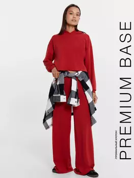 Брюки палаццо женские красные