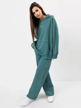 Брюки-палаццо женские в зеленом цвете